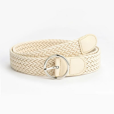 Pleteni ženski remen od voštanog užeta, modni ležerni ukras, haljina, traperice, trendi djevojački remen, remen od nehrđajućeg čelika, veleprodaja