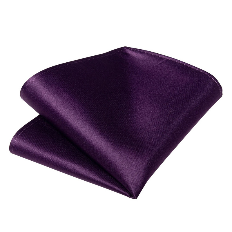 Selyem luxus lila férfi önkötő csokornyakkendő Hanky mandzsettagombos öltöny szett Esküvői csokornyakkendő a vőlegénynek Pillangócsomó Férfinak Ünnepi ajándék