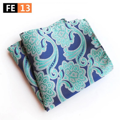 Klasszikus 25*25 cm-es férfi öltönyök zseb négyzetes esküvői divat Paisley zsebkendő Fesztivál Ajándék férfinak