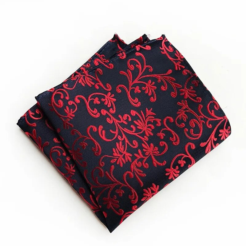 Klasszikus 25*25 cm-es férfi öltönyök zseb négyzetes esküvői divat Paisley zsebkendő Fesztivál Ajándék férfinak