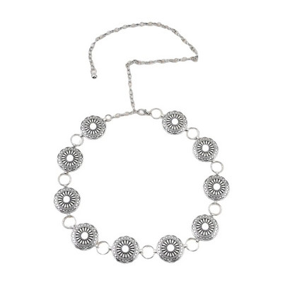 Concho lančić Remen za žene Lanac oko struka Jean remen Trbušni lanac za haljinu Western tirkizni remen Tirkizni lanac oko struka