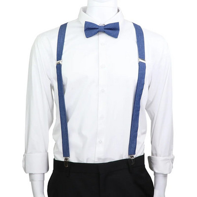 100% pamuk Elastične kožne naramenice Komplet leptir mašna Muškarci Žene Naramenice Podesive naramenice za vjenčanje Košulja Dodaci za odijelo Poklon