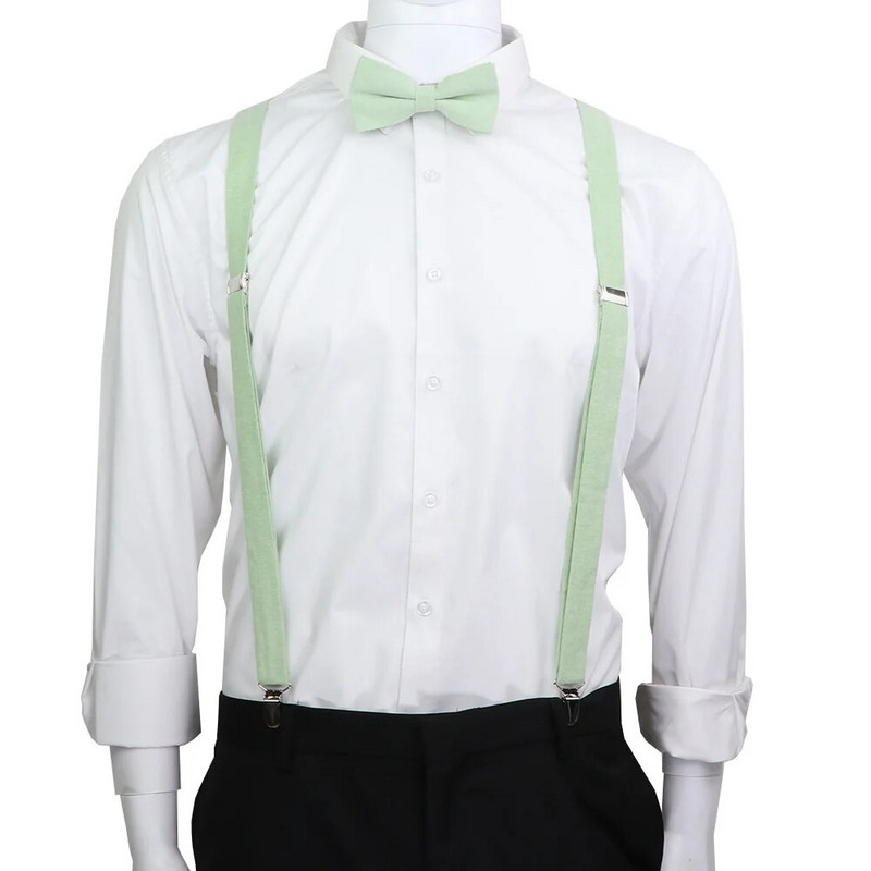 100% pamuk Elastične kožne naramenice Komplet leptir mašna Muškarci Žene Naramenice Podesive naramenice za vjenčanje Košulja Dodaci za odijelo Poklon