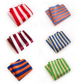 Férfi üzleti ruha Többszínű csíkos zsebtörölköző Divattervezés Minőségi robbanó modellek 25x25cm poliészter zsebtörölköző