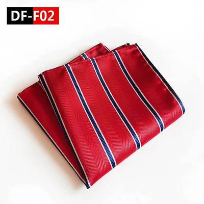 Férfi üzleti ruha Többszínű csíkos zsebtörölköző Divattervezés Minőségi robbanó modellek 25x25cm poliészter zsebtörölköző