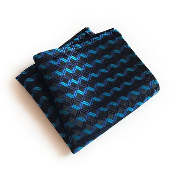 Нова джобна квадратна носна кърпа Аксесоари Пейсли Едноцветни ретро бизнес костюм Кърпичка Шал за гърди 25*25см