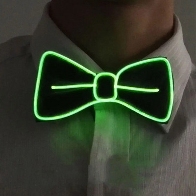 LED kopča za remen Potrepštine za cosplay Festivalski kostim Nastup za zabavu Viseće hlače Svjetleća leptir mašna Set tregera