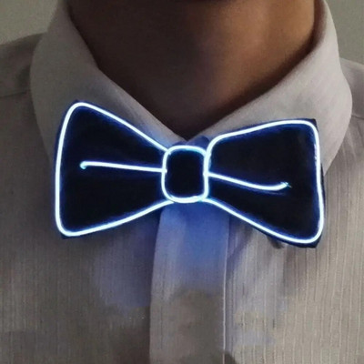 LED kopča za remen Potrepštine za cosplay Festivalski kostim Nastup za zabavu Viseće hlače Svjetleća leptir mašna Set tregera