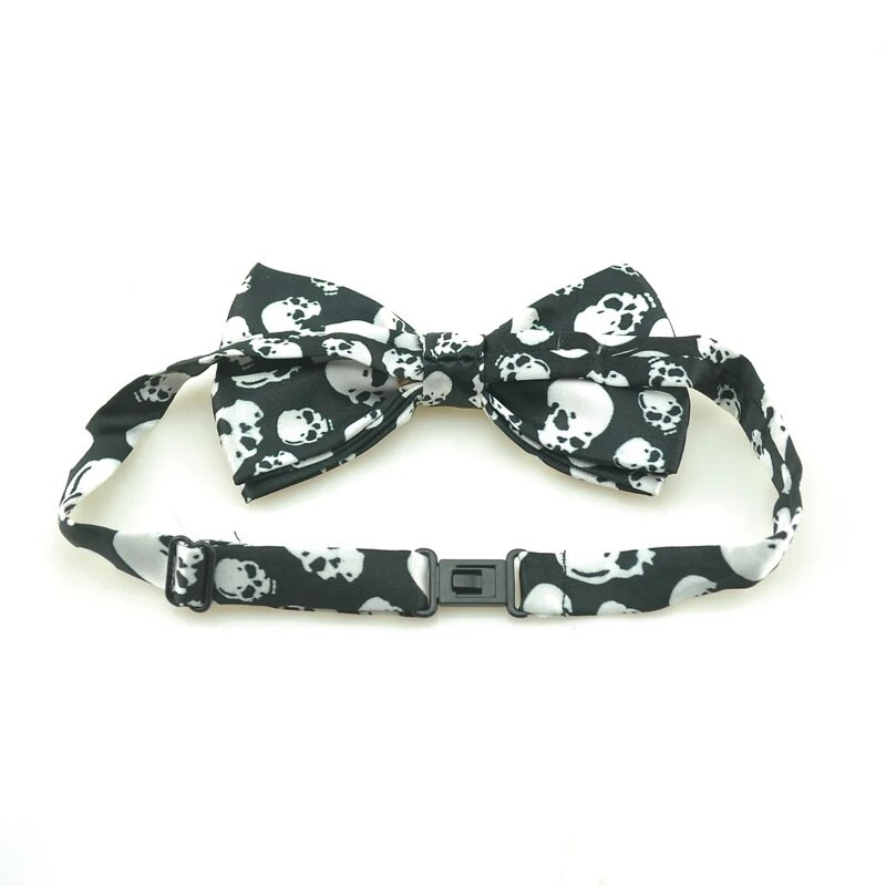 Új klasszikus csokornyakkendő férfiaknak férfi uniszex koponya fekete szmoking formális ruha pillangós csomó buli esküvői nyakkendő Cravat ajándék vadonatúj