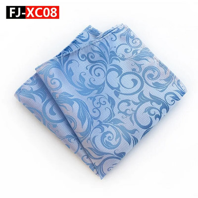 Luksusa ziedu lakatiņu šalles Vintage zīda poliestera Paisley ziedu Hankies vīriešu kabatas kvadrātveida kabatlakatiņi krūšu dvielis