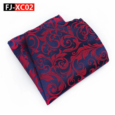Luksusa ziedu lakatiņu šalles Vintage zīda poliestera Paisley ziedu Hankies vīriešu kabatas kvadrātveida kabatlakatiņi krūšu dvielis