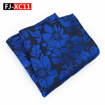 Luksusa ziedu lakatiņu šalles Vintage zīda poliestera Paisley ziedu Hankies vīriešu kabatas kvadrātveida kabatlakatiņi krūšu dvielis