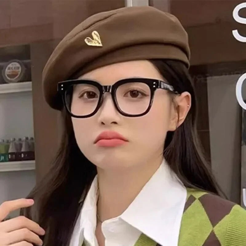 Retro Sieviešu Vilnas Sirds Māksliniece Berete Rudens Ziemas Temperaments Eleganta franču vilnas gleznotāja cepure Sieviešu Vispārpiemērots Siltas beretes cepures