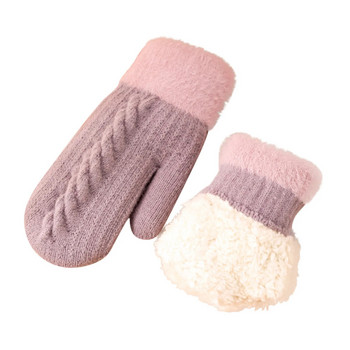 Γυναικεία χειμωνιάτικα πλεκτά γάντια Snowflake faux γάντια πλεκτά μάλλινα μανίκια ζεστά γάντια καρπό πιο ζεστά ελαστικά αφράτα γάντια γυναίκες