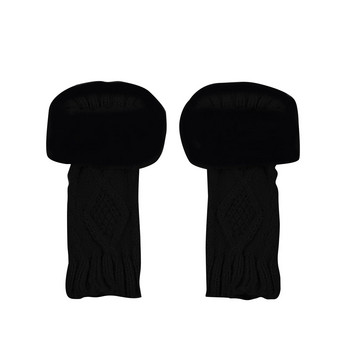 Дамски зимни топли плътни плетени топли ръкавици с вълна, подходящи за шофиране и ръкавици с ръкавици за жени, зимни с отопление за студено време