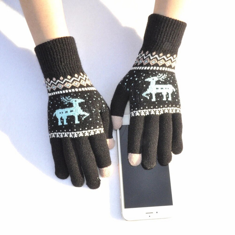 Rukavice Zimske debljine Tople rukavice od kašmira za žene Muškarci Pletene vunene rukavice s ekranom osjetljivim na dodir Modne rukavice za ruke za odrasle studente