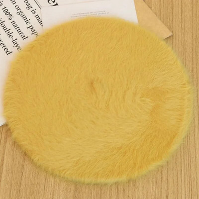 Sieviešu ziemas korejiešu versija Sieviešu daudzpusīga rudens un ziemas mākslīgā truša kažokādas beretes cepure, silta un biezāka