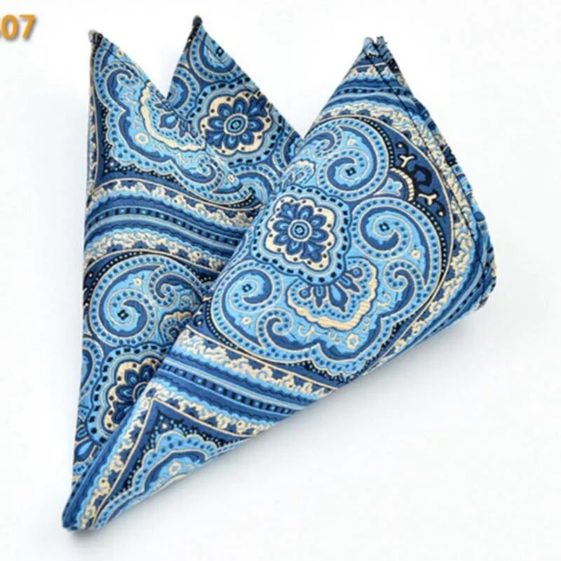 Kiváló minőségű zsebkendő zsebkendő négyzet alakú zsebkendő Nyomtatott 23cm*23cm Férfi ajándék esküvői ruha Zsebtörölköző F0125