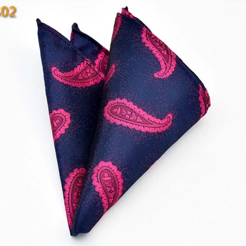 Kiváló minőségű zsebkendő zsebkendő négyzet alakú zsebkendő Nyomtatott 23cm*23cm Férfi ajándék esküvői ruha Zsebtörölköző F0125