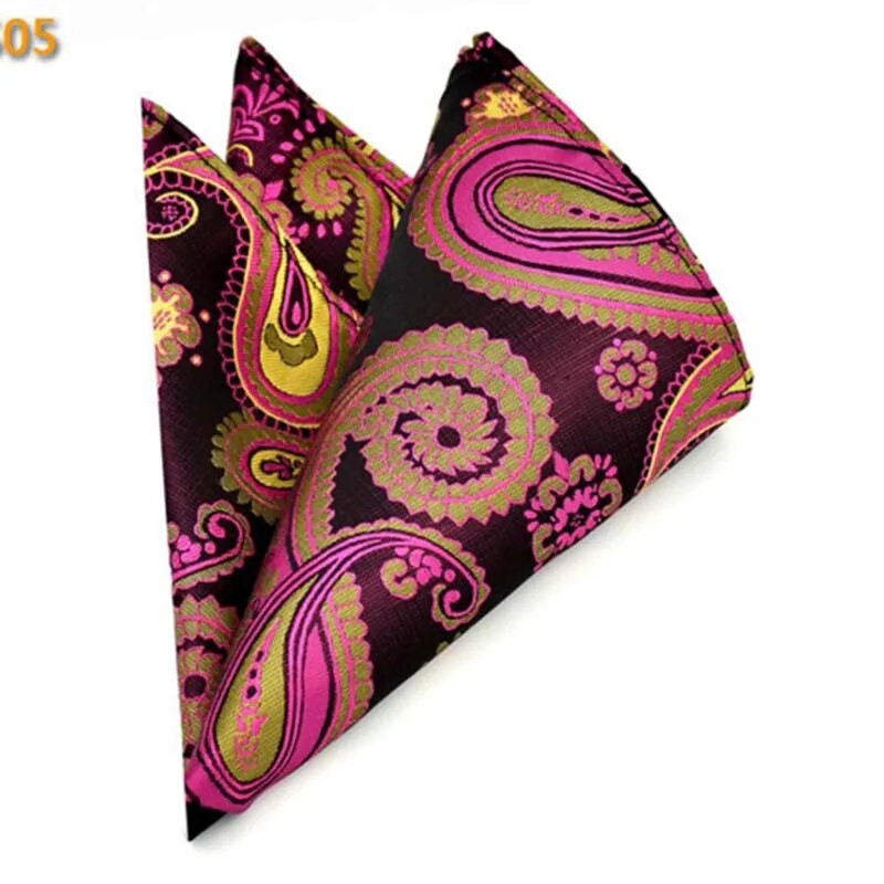 Kiváló minőségű zsebkendő zsebkendő négyzet alakú zsebkendő Nyomtatott 23cm*23cm Férfi ajándék esküvői ruha Zsebtörölköző F0125