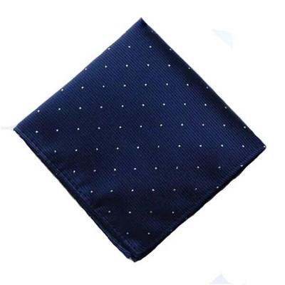 Ανδρικό μαντήλι 25cm*25cm Μαντήλια τσέπης τετράγωνο με κουκκίδα πολυεστέρα υψηλής ποιότητας μαντήλι δώρο γάμου για άνδρες F0124