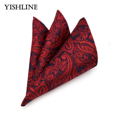 Luksuzni tvornički muški 25*25CM starinski cvjetni karirani svileni rupčić s džepnim kvadratom Muški modni ručnik na prsima za vjenčanje