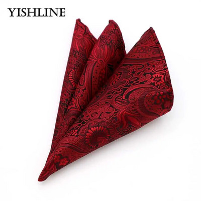 Luksuzni tvornički muški 25*25CM starinski cvjetni karirani svileni rupčić s džepnim kvadratom Muški modni ručnik na prsima za vjenčanje