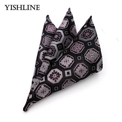 Luksuzni tvornički muški 25*25CM starinski cvjetni karirani svileni rupčić s džepnim kvadratom Muški modni ručnik na prsima za vjenčanje