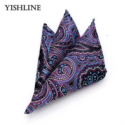 Luksuzni tvornički muški 25*25CM starinski cvjetni karirani svileni rupčić s džepnim kvadratom Muški modni ručnik na prsima za vjenčanje