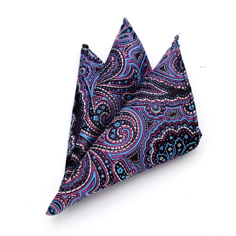 Luksuzni tvornički muški 25*25CM starinski cvjetni karirani svileni rupčić s džepnim kvadratom Muški modni ručnik na prsima za vjenčanje