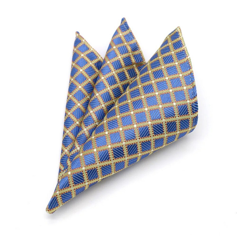 Luksuzni tvornički muški 25*25CM starinski cvjetni karirani svileni rupčić s džepnim kvadratom Muški modni ručnik na prsima za vjenčanje