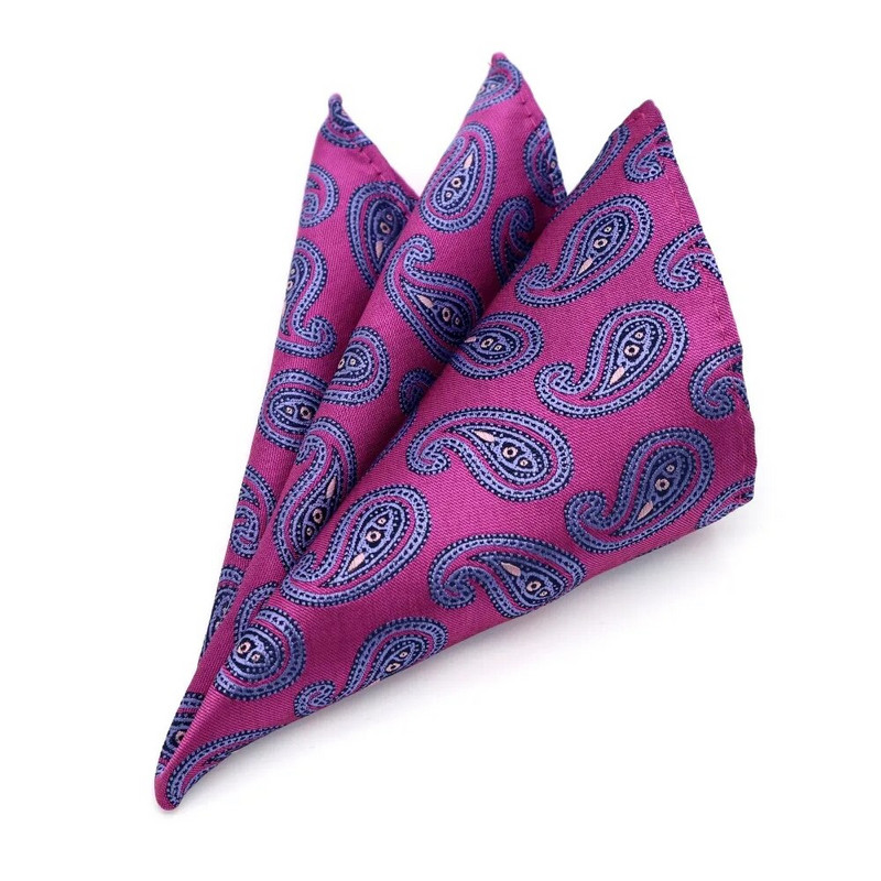 Luksuzni tvornički muški 25*25CM starinski cvjetni karirani svileni rupčić s džepnim kvadratom Muški modni ručnik na prsima za vjenčanje