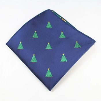 RBOCOTT Ανδρικό καινοτόμο χριστουγεννιάτικο τετράγωνο τσέπης Κόκκινο πράσινο μαύρο μπλε χρώματα Μαντήλια 22cm*22cm Hanky For Men Business Party