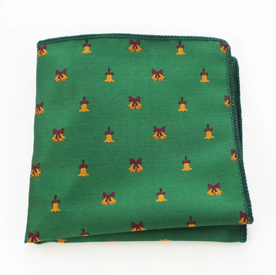 RBOCOTT Novost muške božićne džepne maramice Crveno Zelena Crna Plava Maramice 22cm*22cm Hanky za muškarce Poslovna zabava