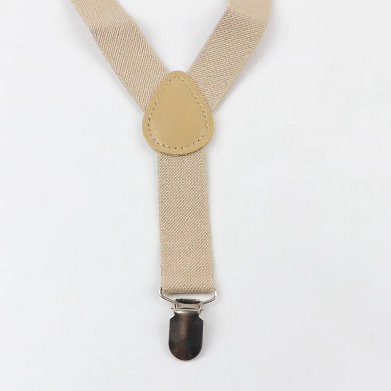 Ühevärviline meeste vöö polüestrist kikilipsu komplekt meeste naiste traksid polüester Y-selja traksid Kahevärviline kikilips reguleeritav elastne