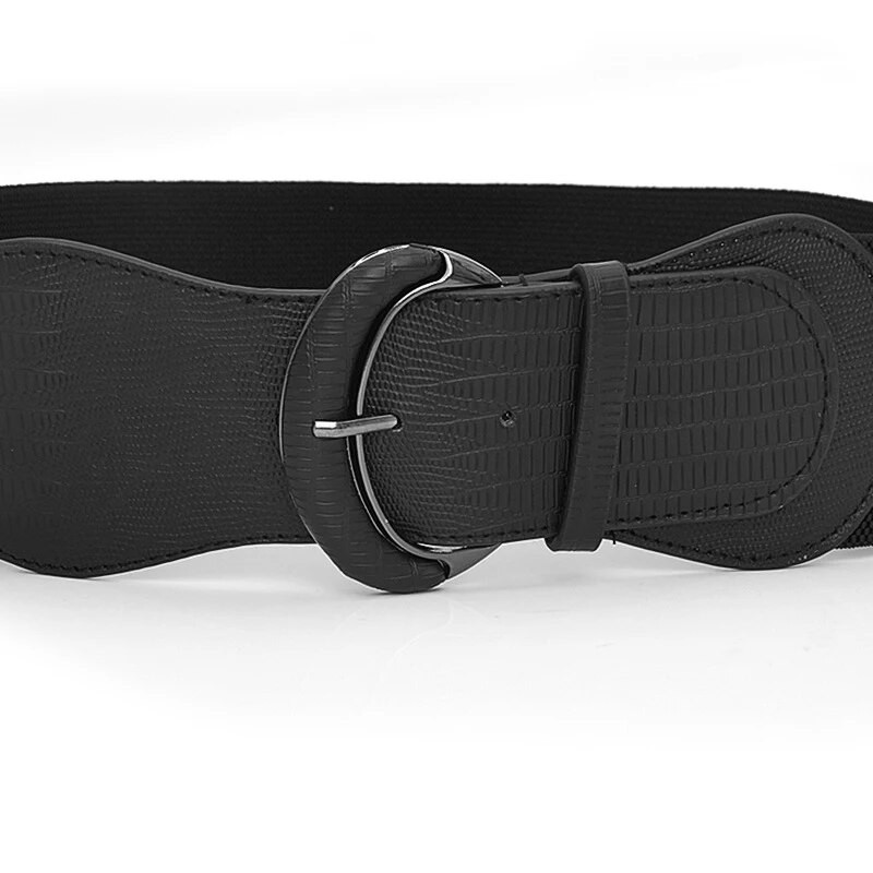 Elastični rastezljivi široki ženski remen oko struka za haljinu Crni crveni najlonski ženski kaput s korzetom s kopčom