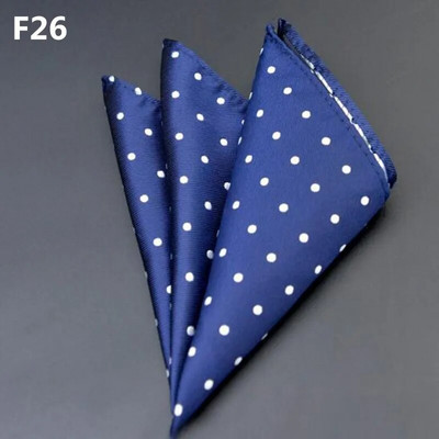 Ανδρικά κοστούμια Hot 25*25cm Μαντηλάκια Πολυεστέρας με λουλουδάτο εμπριμέ τετράγωνο πουά Ανδρικά επαγγελματικά casual τετράγωνα πετσέτα