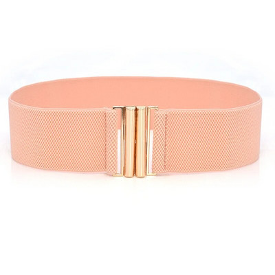 Moteriška elastinga juosmens juosta, audinys Cummerbunds dirželis, auksinis metalinis sagtis, platus korseto diržas, moteriškas suknelių diržas