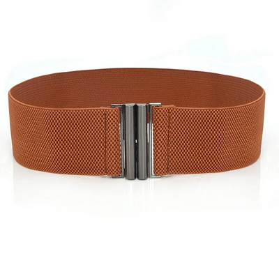 Moteriška elastinga juosmens juosta, audinys Cummerbunds dirželis, auksinis metalinis sagtis, platus korseto diržas, moteriškas suknelių diržas