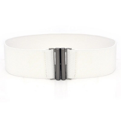 Moteriška elastinga juosmens juosta, audinys Cummerbunds dirželis, auksinis metalinis sagtis, platus korseto diržas, moteriškas suknelių diržas