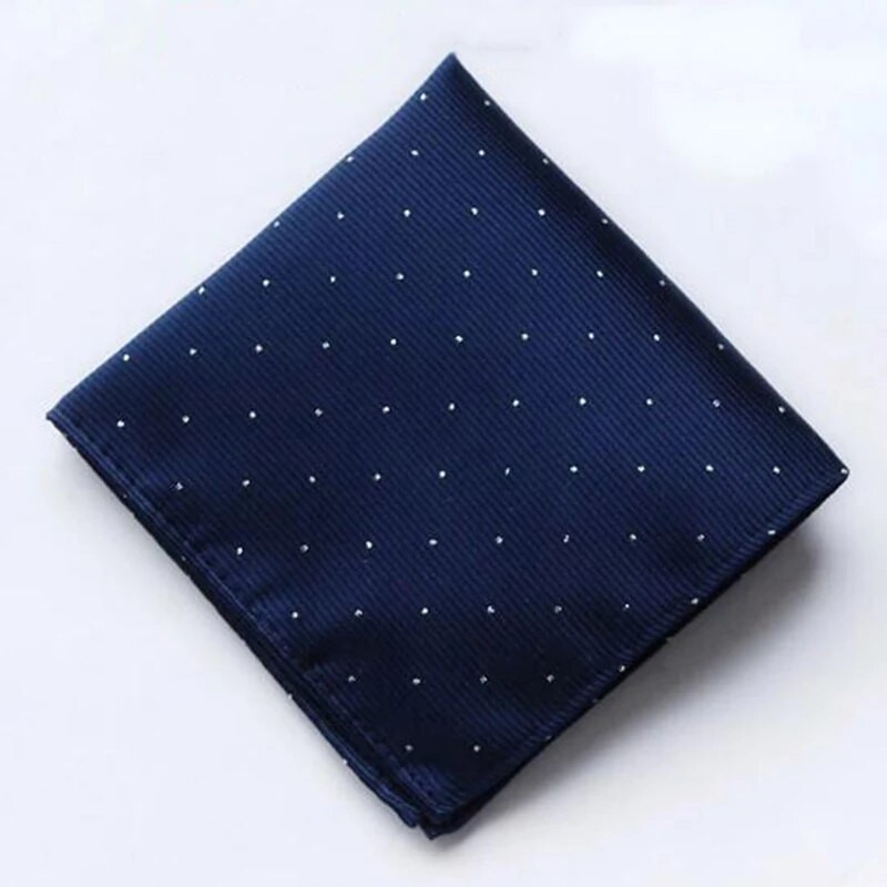Klasični 24*24 cm muški točkasti rupčić od svilenog satena od poliestera džepnog četvrtastog ručnika od žakard tkanog muškog poslovnog pribora