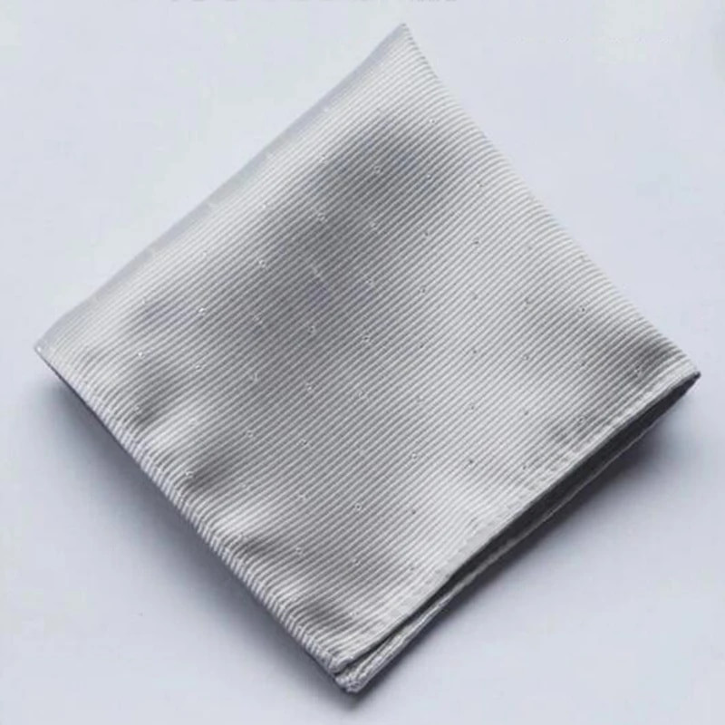 Klasični 24*24 cm muški točkasti rupčić od svilenog satena od poliestera džepnog četvrtastog ručnika od žakard tkanog muškog poslovnog pribora