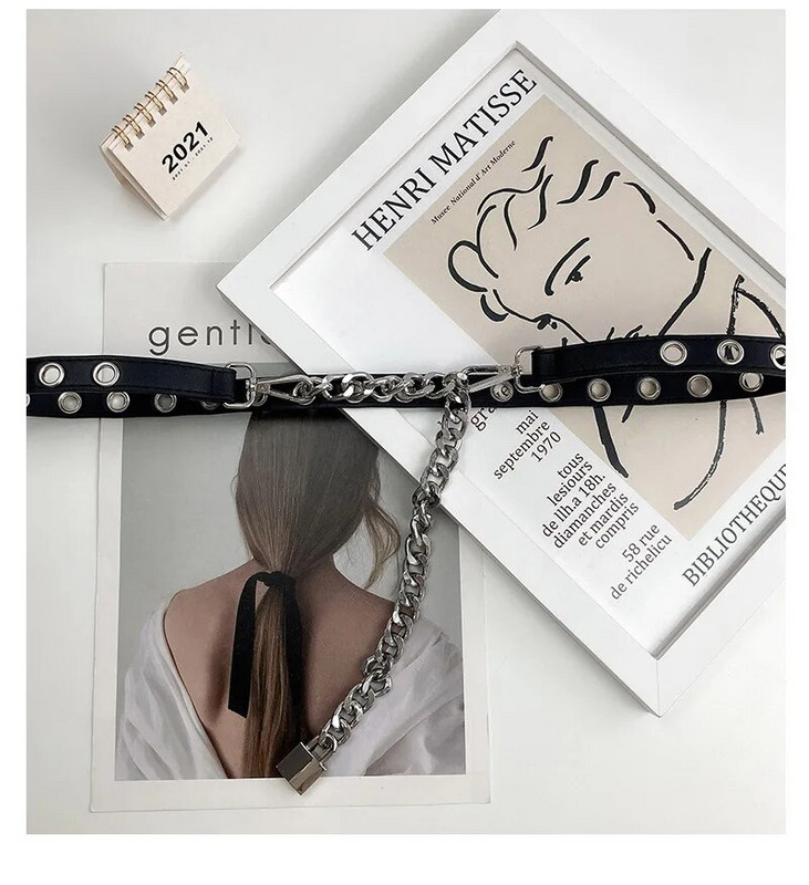 Visokokvalitetni PU kožni modni ženski punk stil lančići Tanki remen Odijelo Ukrasni pojasevi za žene Luksuzni dizajnerski brend