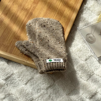 Žieminės vienspalvės pirštinės su jutikliniu ekranu, skirtos žaisti telefonu Moterims vienspalvės storos šiltos megztos pirštinės kumštinės pirštinės Moteriškos pirštinės