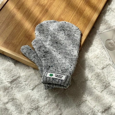 Žieminės vienspalvės pirštinės su jutikliniu ekranu, skirtos žaisti telefonu Moterims vienspalvės storos šiltos megztos pirštinės kumštinės pirštinės Moteriškos pirštinės