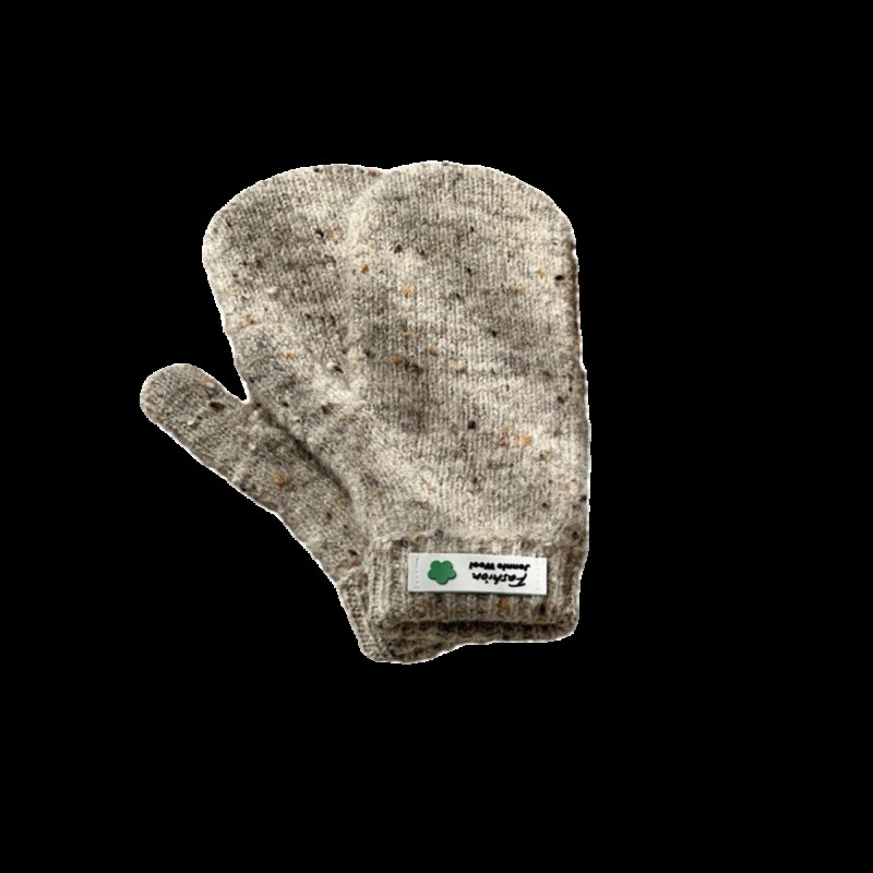 Žieminės vienspalvės pirštinės su jutikliniu ekranu, skirtos žaisti telefonu Moterims vienspalvės storos šiltos megztos pirštinės kumštinės pirštinės Moteriškos pirštinės