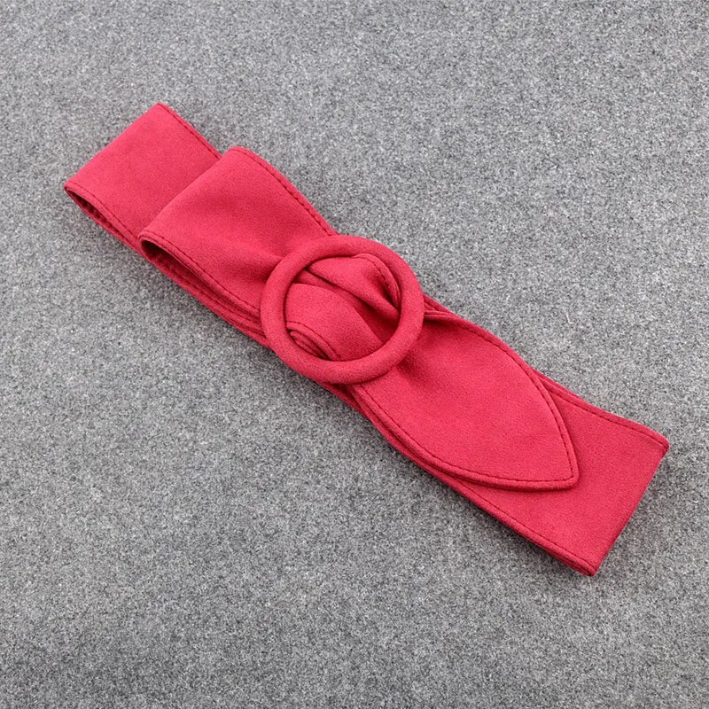 Djevojka Okrugli gumbi Remen od antilopa i flanela Ženski mekani remen za dekoraciju širine lica Dizajnerski baršunasti modni remeni Cinturon