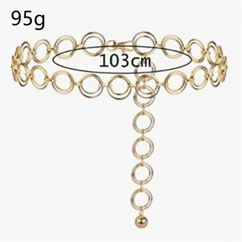 Ženski sveobuhvatni hip hop stil punk lanac oko struka lanac oko struka podesiva haljina lanac oko struka ženski remen modni pojas