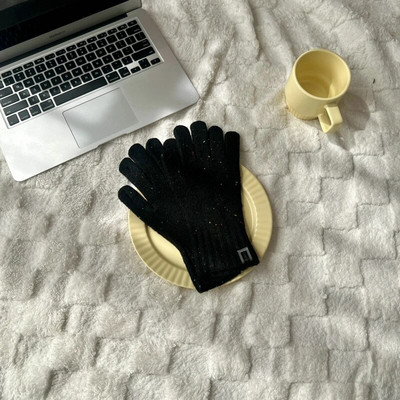 Korejas ziemas jauni konfektes krāsa šķelto pirkstu cimdi Sieviešu ziemas trikotāžas cimdi silti cimdi sievietēm