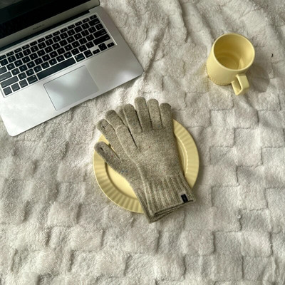 Korejas ziemas jauni konfektes krāsa šķelto pirkstu cimdi Sieviešu ziemas trikotāžas cimdi silti cimdi sievietēm